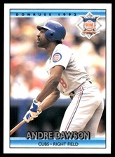Andre Dawson 1992 Donruss #422 Chicago Cubs MLB READ FREE SHIPPING AutographDen