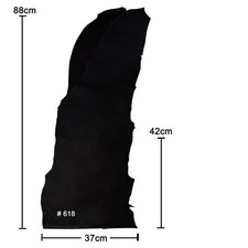 #618 Lederstück schwarz (matt) Rindnappa Reststück Bastelleder Lederreste