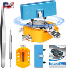 JOREST Watch Battery Replacement Tool Kit, Watch Wrench Back Remover for Rotate