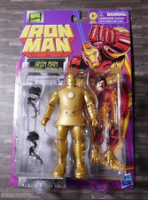 MARVEL LEGENDS RETRO CARD IRON MAN SERIES IRON MAN MODEL 01-GOLD