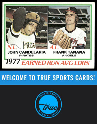 1978 Topps #207 1977 ERA Leaders (John Candelaria / Frank Tanana)