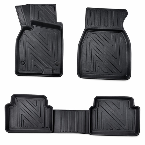 3D FußMatten FüR Renault Megane 4 Limousine 2016-2026 Carbonfaser-Optik Gummimat-image