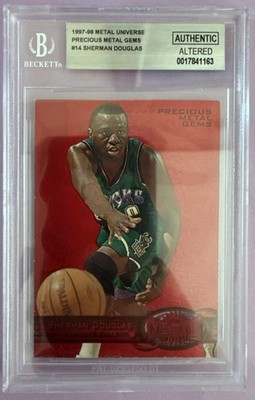 1997-98 METAL UNIVERSE PRECIOUS METAL GEMS PMG RED #14 SHERMAN 