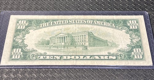 1950 B $10 Dollar Bill, Federal Reserve NOTE J67948372A / Kansas City / OLD SEAL - Picture 4 of 17