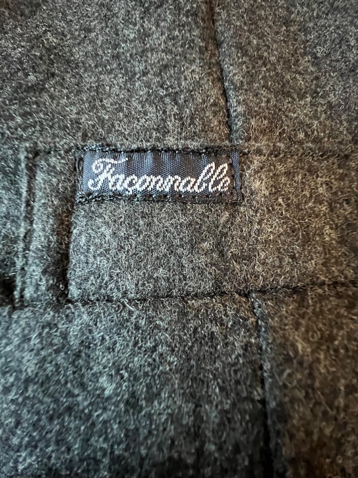 Faconnable Vest Gray Button DownPockets 100% Virg… - image 2