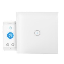 Nedis Interrupteur Mural Connecté Wi-Fi 2.4GHz 300W pour Éclairage Simple Blanc