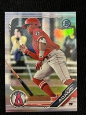 2019 Bowman Draft Topps Jordyn Adams #BDC-158 Refractor Los Angeles Angels