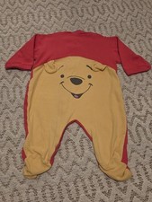 Disney Winnie The Pooh 1990s Vintage 3-6MO Foot Pajama One Piece