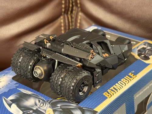 MAIZE The Dark Knight BATMAN Batmobile 1/43 Scale Black Tumbler Working Lights - Picture 9 of 13