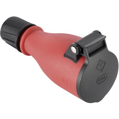 Maxtrack NV 48 KL Schutzkontaktkupplung Kunststoff   Schwarz/Rot IP54