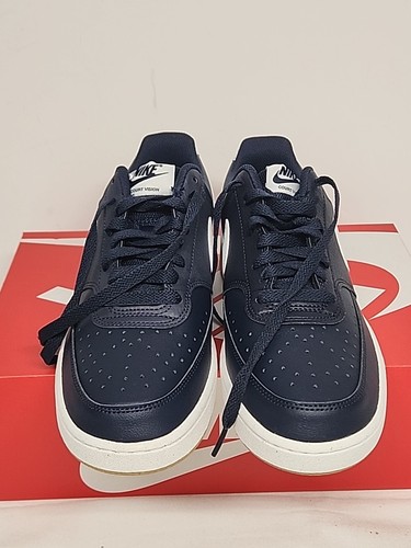 Scarpe Nike Court Vision Lo Blu Ossidiana Bianco FZ5547 400, Uomo Taglia 8,5, NUOVE - Foto 3 di 9