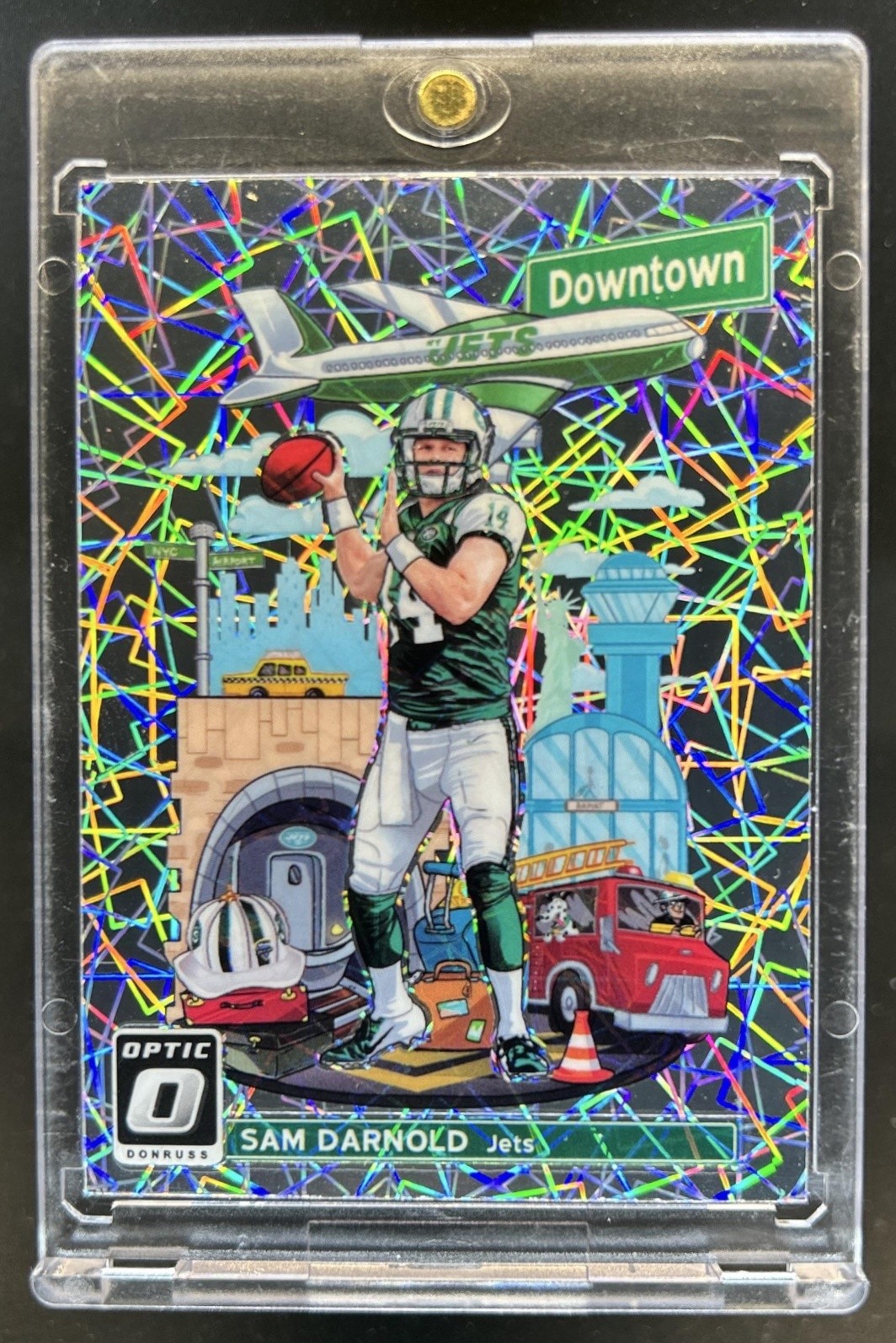 2018 Panini Donruss Optic Sam Darnold Downtown SSP Rookie RC #DT-11 Jets