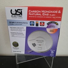 USI Electric MCN108 Carbon Monoxide Natural Gas Alarm Detector Wired w/ Backup