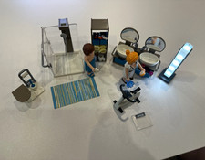Playmobil City Life Badezimmer Set Dusche Doppelwaschbecken 2 Figuren, 9268