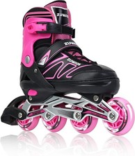 Exciting Light-Up Inline Skates for Kids - Adjustable, Safe  Perfect Gift Idea