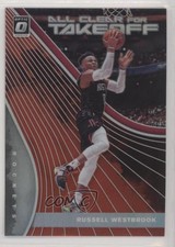 2019 Donruss Optic All Clear for Takeoff Red Prizm 20/99 Russell Westbrook nd3