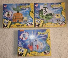 LOT 3 Snap & Switch SpongeBob Squarepants Construction Set Nickelodeon NEW Build