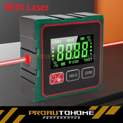 Digital Angle Finder with Electronic Laser 4-Side Magnetic Angle Gauge US