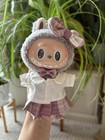 (No labubu Doll) Skirt Bow Fits 17/15cm Monster Doll Clothes Dress Set New — photo 2