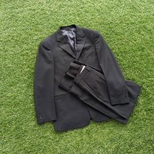 ARMANI COLLEZIONI SU MISURA MEN  S WOOL SUIT 3 PIECE MADE IN ITALY SIZE 44R