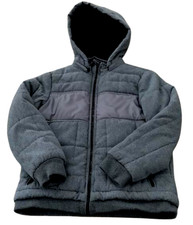 Urban Republic Jacket Boy Size Medium 10/12 Grey Winter Coat Zip Up fleece lined