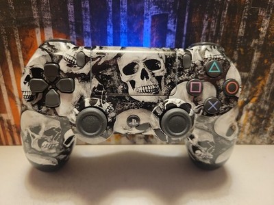 Skull Sony DualShock 4 Controller  PlayStation PS4 - Custom Hydro Dipped