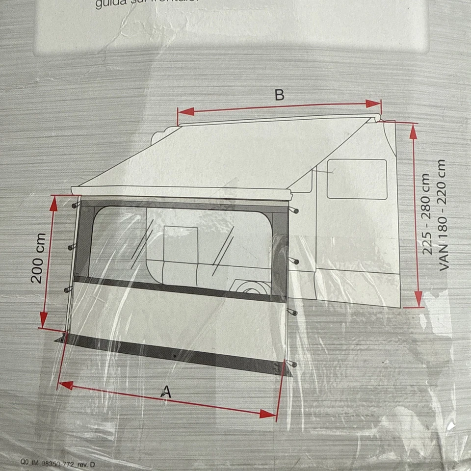 fiamma blocker pro front panel 3.5m 350 F45, 3.6m 360 Caravanstore New Tatty Box - Image 2 of 4