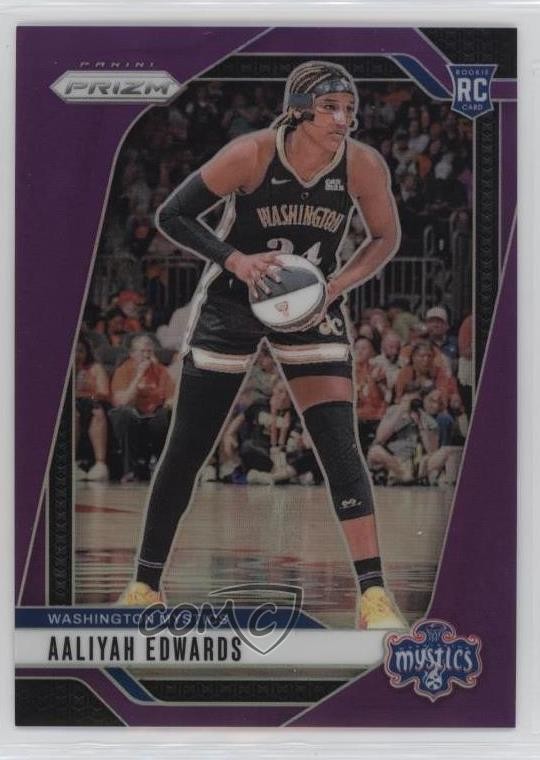 2024 Panini Prizm WNBA Purple Prizm 56/149 Aaliyah Edwards #70 go9