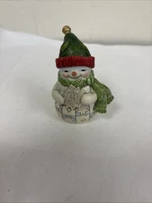 Jim Shore Snowman Holding Snowflake Mini 6011489