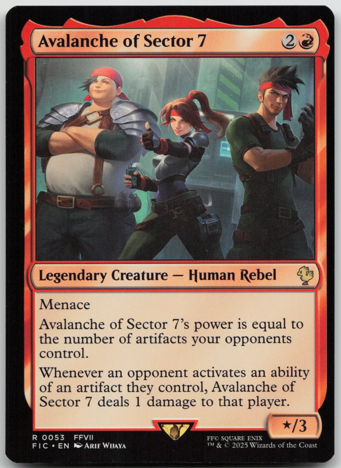 Avalanche of Sector 7 Commander: FINAL FANTASY 53 NM R