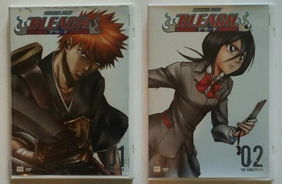 Bleach, Volume 1 & 2 : The Substitute (Episodes 1-4, 5-8), DVD includes stickers