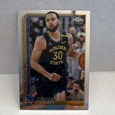2025-26 Topps Chrome Stephen Curry #201 Golden State Warriors NBA Basketball