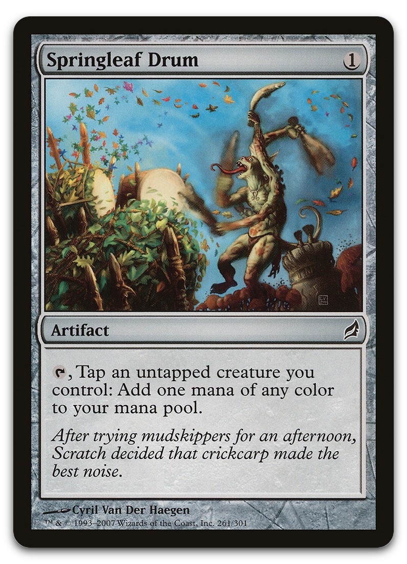 Springleaf Drum #261 (LP) Lorwyn LRW Magic MTG