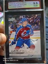 2024-25 Upper Deck series 2 Young guns Calum Ritchie Ksa Graded 9.5   # 477