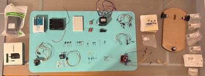 Arduino UNO Starter Kit Robot Car Bundle Parts Motors Sensors Breadboard