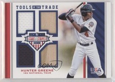 2017 USA Baseball Stars & Stripes Tools of the Trade /199 Hunter Greene #28 0i76