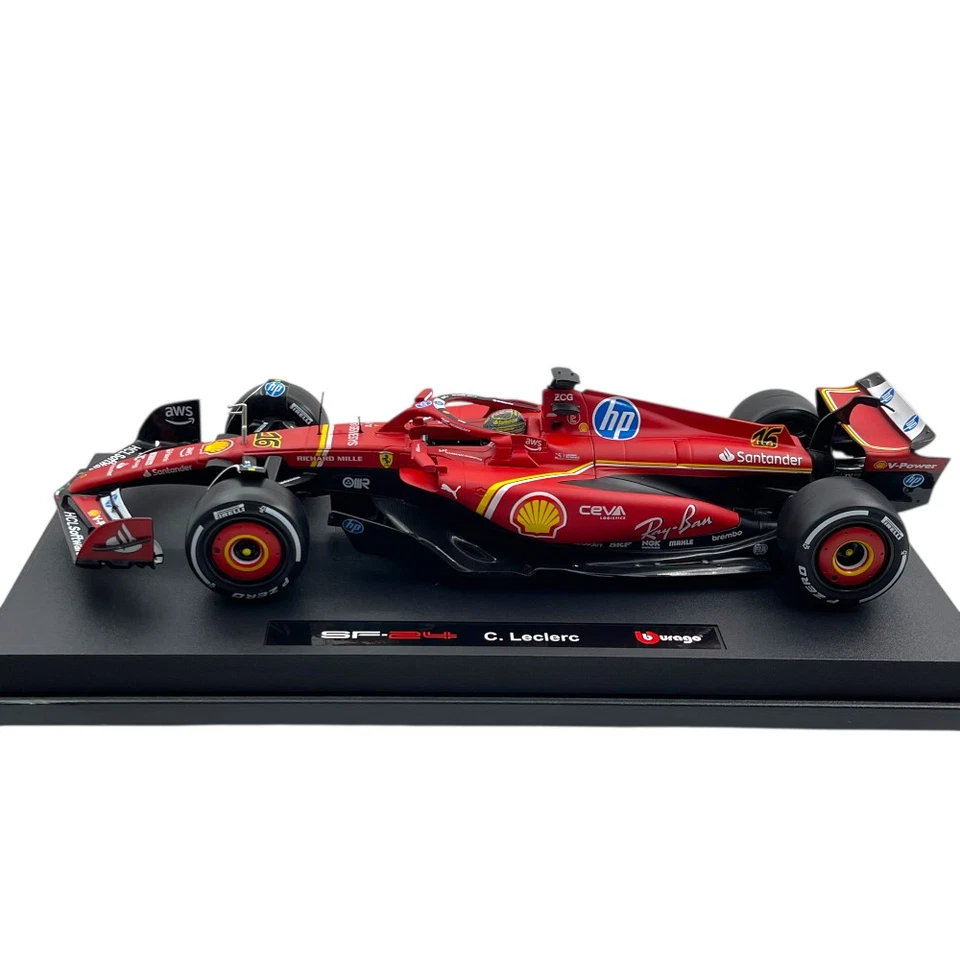 Modellino F1 Bburago 1/18 Ferrari SF-24 Winner Monza GP 2024 #16 C. Leclerc - Immagine 3 di 4