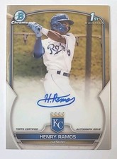 2023 Bowman Chrome Henry Ramos Auto #CPA-HR Chrome Prospect Autographs 