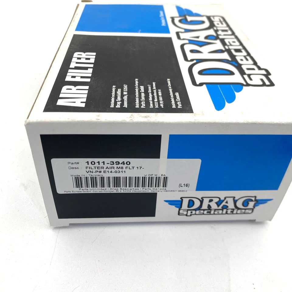 Сменный фильтр воздухоочистителя Drag Specialties 1011-3940 17-23 Harley Touring - Изображение 2 из 4
