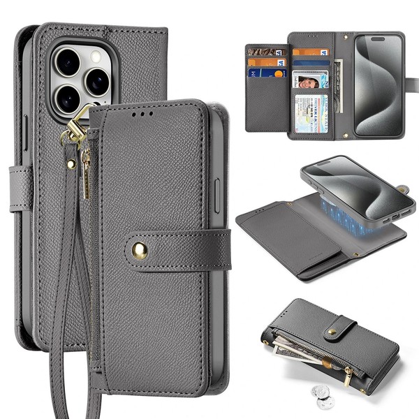 Schutz HüLle 2 In 1 FüR Apple Iphone 16 Pro Max - Tasche Mit Magsafe Case Wallet-image