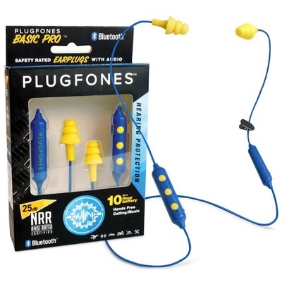 Plugfones Basic Pro Earplug Headphones Wireless Bluetooth in-Ear Earplug Earb...