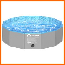 Dog Pool for Large Dogs, Foldable Round Design, 48 in