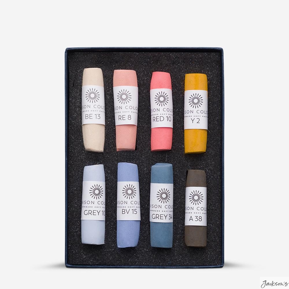 Unison Colour Soft Pastel Sticks Pure Pigment Set Of 8 Portrait Drawing
