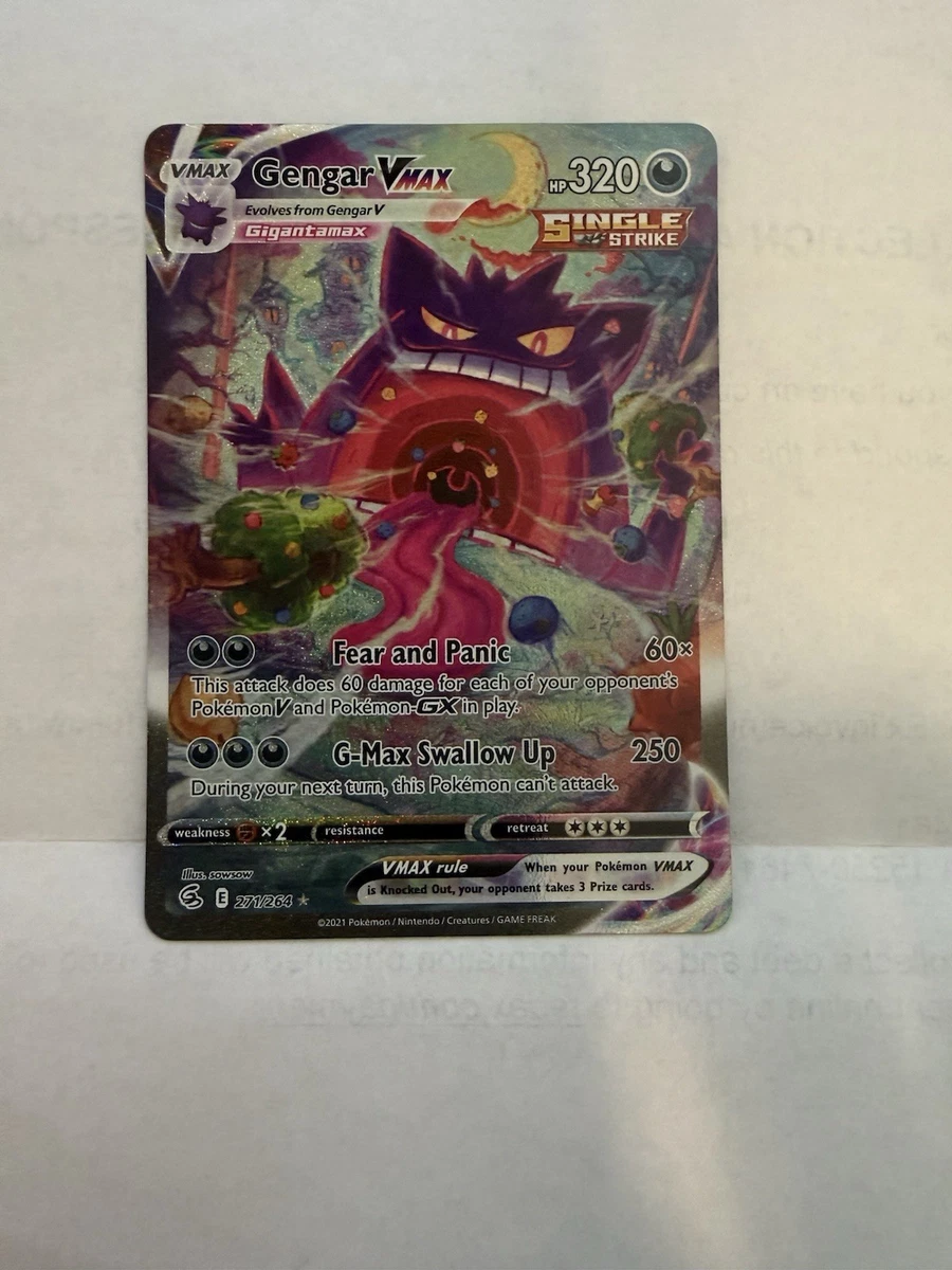 ゲンガー VMAX 271/264 英語版 ポケモンカード Gengar VMAX 271/264 Swsh08: Fusion Strike for sale | eBay