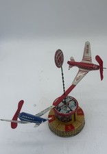 Vintage Flying Plane Tin Toy - Vintage Spinning Plane Toy - Good Condition