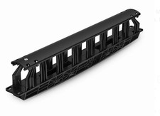 Horizontal Single Sided Manager, 1RU, Finger Duct with Cover