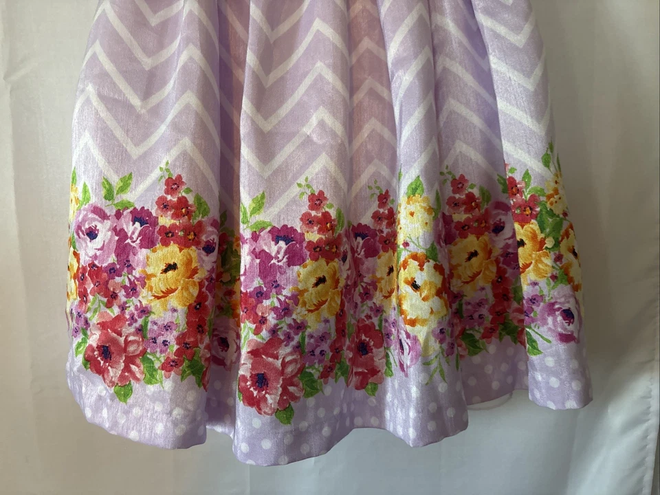 Vestido de Princesa Americana Niñas Talla 5T Elegante Niña Florista Ocasión Especial Púrpura Foto 2 de 4