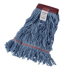Boardwalk LM30311L Looped End Cotton/Synthetic Mop Heads - L, Blue (12/CT) New