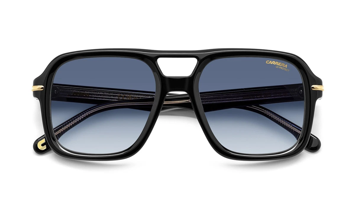 CARRERA 317/S M4P 55 Herren Pilot Sonnenbrille Schwarz / Blau  147 mm  55-20-150