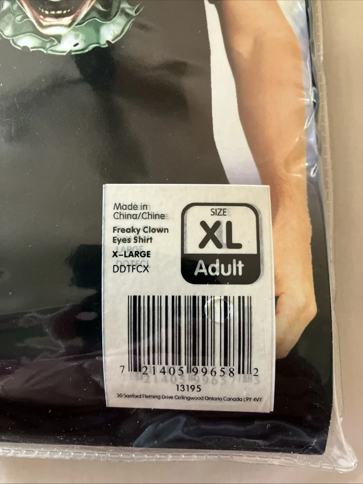 Camisa Morph Costume Co. Digital Dudz Halloween Freaky Clown Eyes XLarge: NUEVA Foto 4 de 4